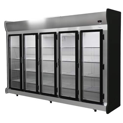refrigerador auto serviço 5 portas inox preto fricon