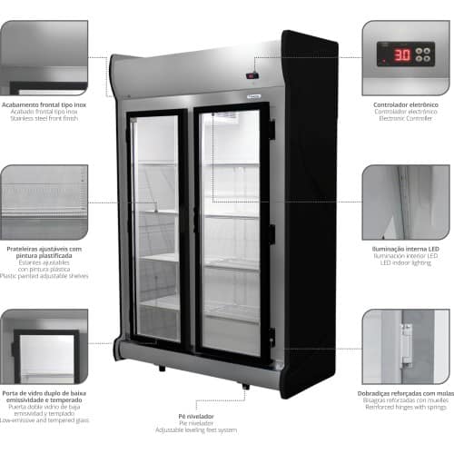 Refrigerador Expositor Auto Serviço 2 portas